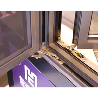 Ventanas Corredizas Modernas de Aluminio con Aislamiento de Doble Cristal Templado, Ventanas Corredizas Resistentes al Viento para Casa