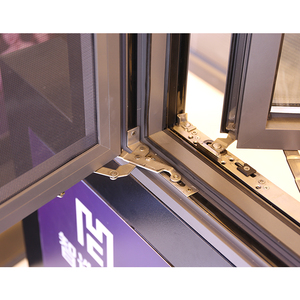 Nhôm chống trộm cửa sổ cách nhiệt kính chống đạn, thép không gỉ gia cố, thiết kế Swing cho an ninh - Product Image 2