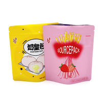 Sachet Doypack imprimé Sourcepack, anti-odeur, avec fermeture éclair personnalisée, logo imprimé, en plastique, à fond plat, emballage Mylar