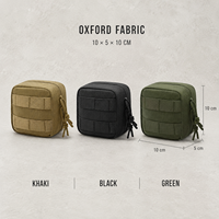 Petite trousse de premiers soins légère en tissu Oxford pour outils EDC, kit de survie d'urgence, utilisation à domicile/en voiture/en extérieur, option de logo personnalisé