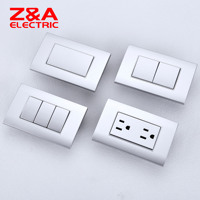 AK Series 118 Type USA Italie Pérou Standard Multi Switch USB et Socketes Électrique Home Light Wall Switch
