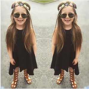 Best Price New Fashion Formal Girls 0-5 Years <b>Old</b> Long-Sleeved All Black Dress Spring Autumn Export From Kolkata - Product Image 2