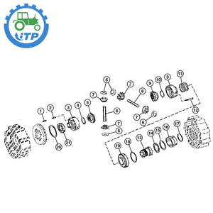 Rondelle de butée latérale à verrouillage de <span class=keywords><strong>diff</strong></span>érentiel T163375 adaptée à la chargeuse-pelleteuse JD 310E 310SE 315SE 310G 310SG 315SG 410E 410G 485E - Product Image 2