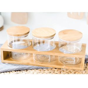Huishoudelijke Voedselbewaarset Met Glazen Verzegelde Honing Gedroogd Fruit Vijfkorrelige Pot Transparante Thee-Opslagfles - Product Image 5