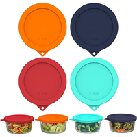 Couvercles de remplacement en silicone 7CUP, compatibles lave-vaisselle et congélateur, pour bols en verre Pyrex et Anchor Hocking 7402-PC