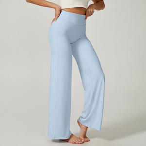 Workout Straight Leggings Bottoms Wide Leg Pants High Waist Buttery Eddiy Gym Yoga Pants <b>for</b> <b>Women</b> - Product Image 6