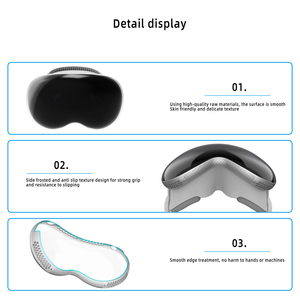 ฝาหลังกันรอยขีดข่วนกันฝุ่นสําหรับ Apple Vision <span class=keywords><strong>Pro</strong></span> <span class=keywords><strong>VR</strong></span> หมวกกันน็อคโปร่งใสฝาครอบ TPU ป้องกันสําหรับ Vision <span class=keywords><strong>Pro</strong></span> <span class=keywords><strong>VR</strong></span> - Product Image 2