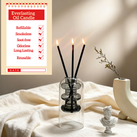 Lilin Aromaterapi Mewah Buatan Tangan Grosir, Lilin Minyak Bunga Abadi, Lilin untuk Pernikahan dan Kamar Tidur