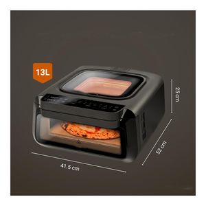 12-in-1 <strong>Air</strong> <strong>Fryer</strong> Oven Pizza Stone <strong>Rotisserie</strong> 1800W Convection Toaster Digital Touchscreen Glass 13L A+ Energy Efficient Pizza - Product Image 4