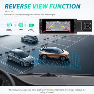 CarDvr Nouvelle caméra de tableau de bord 3.16 "à 3 canaux-Caméra de surveillance de voiture à vision nocturne WiFi HD - Product Image 6