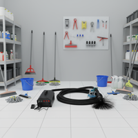 Machine de nettoyage de conduits d'air HVAC professionnelle FS-1B, robot intelligent pour le nettoyage des conduits de ventilation de cuisine et industrielle