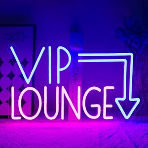 Enseignes néon LED VIP Lounge, à intensité variable, alimentées par USB, lumière d'ambiance, décoration de vitrine, lumière indicatrice de rue, personnalisables - Product Image 6