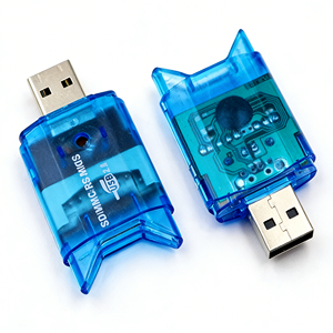 USB2.0 High-Speed Card <strong>Reader</strong> Cross-Border Transparent <strong>Color</strong> External Installation in Stock Compatible with SD Card - Product Image 5