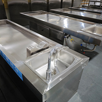 Mesa de Autopsia Desmontable de Acero Inoxidable, Estilo Europeo y Americano, con Doble Salida de Aire, para Necropsia y Disecación Forense