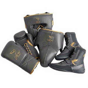 Set de Boxeo Personalizado de Alta Calidad con Guantes de Cuero Vacuno, Protector de Cabeza, Protector Inguinal y Calzado de Protección - Product Image 1