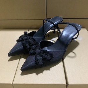 Nouvelles Sandales d'Été 2026 pour Femme à Talons Aiguilles - Talons Hauts Élégants Noirs (5cm-8cm) avec Bout Affiné et Fermeture Facile à Enfiler - Product Image 3