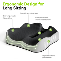 Coussin de siège en mousse à mémoire de forme, meilleur vendeur, ergonomique, soulagement de la douleur, coussin de siège en mousse à mémoire de forme pour chaise de bureau, siège de voiture