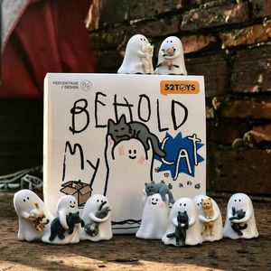 Nouveau Produit 100% Officiel 52 Jouets Ghody Behold My Cat Series Boîte Mystère Beans Figurines Miniatures Kawaii Collections Ornements 9 Pièces/Ensemble - Product Image 6