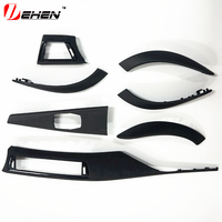 7 buah karbon basah kering asli untuk BMW 3 4 Series F30 F31 F34 F36 F80 F82 penutup dekorasi bagian Interior serat karbon asli