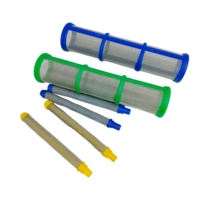Filter Mesh Pistol Semprot Cat Airless Tekanan Tinggi, Filter Pensil, Cocok untuk Semua Pistol Semprot Airless, Ukuran Mesh Dapat Disesuaikan