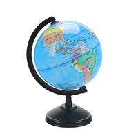 Globe terrestre portable en plastique pour l'éducation et les cadeaux, outil de géographie rotatif pour les étudiants et les amis
