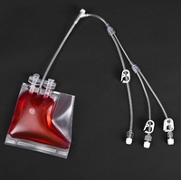 Sacs de congélation à usage unique de sang de cordon et de cellules immunitaires et de cellules souches bon marché d'usine de la Chine (750ml)