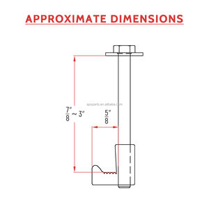 P-AC-07 पिकअप ट्रक टूल बॉक्स टाई एल्यूमीनियम जे हुक क्रॉसओवर 4 पैक - Product Image 2