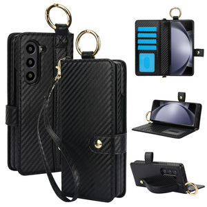 Slim Fit <span class=keywords><strong>S</strong></span> porte-stylo anneau sangle portefeuille fente pour carte fermoir à pression étui de protection complet pour Samsung <span class=keywords><strong>Z</strong></span> pli 7 6 5 <span class=keywords><strong>4</strong></span> 3 - Product Image 1