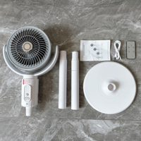 2025 électrique DC moteur piédestal ventilateurs télécommande 3 pales Oscillation faible bruit fort circulateur d'air extérieur hôtel plastique