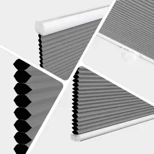 Cheap manufacturers direct sales blackout waterproof cordless honeycomb blinds for windows offices home