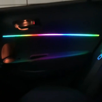 Lampe d'ambiance intérieure TMPRO pour Toyota Corolla Cross/Frontlander 2022-2025, accessoires décoratifs LED 64 couleurs