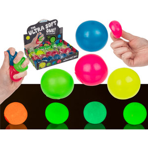 Balle anti-stress ultra douce, Glow in the Dark, - Product Image 1