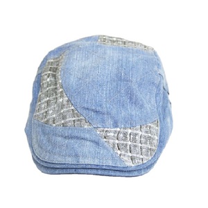 wholesale custom plain blank denim short brim ivy cap - Product Image 2