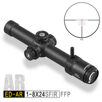 DISCOVERYOPT nouvelle ED-AR 1-8X24SFIR haute qualité côté parallaxe optique tactique compact portée LPVO optique vue
