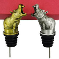 Usine Hippopotame Bouchon De Vin Bouteille Huile D'olive Verseur Distributeur Boisson Outil Bec Bar Accessoires Hippopotame Vin Verseur