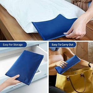 Tappetino Rinfrescante Estivo Grande con Gel, Cuscino Refrigerante per Sudorazioni Notturne, Emicranie, <span class=keywords><strong>Febbre</strong></span>, Scatti di Calore, Portatile, 3-5 Ore, Uso Domestico - Product Image 6