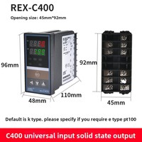 Contrôleur automatique intelligent XRKC Capteur de température haute précision ABS Type carré REX-C400 OEM Affichage à sept segments 1C