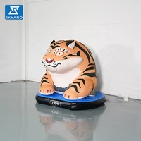 Modèle de tigre gonflable personnalisé en peluche, modèle d'animal gonflable pour la décoration d'événements en plein air et la publicité