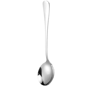 Stainless Steel Spoon Solid Color Multi Purpose For Soup Coffee Dessert Stirring Household Use Child Target - Product Image 2