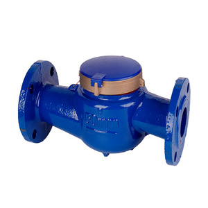 YueMeiTe Horizontal Screw Type Liquid Seal Water Meter Cast Iron Flanged DN15 Multi Jet Meters - Product Image 2