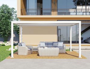 Pérgola Moderna Automática para Patio, Terraza, Arco Exterior, Pérgola de Aluminio con Techo de Láminas Motorizadas - Product Image 2