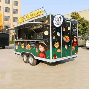 Remolque de Comida Personalizado Chammp, Carrito de Venta de Té de Burbujas, Café y Hot Dogs, Remolque de Comida Móvil - Product Image 2
