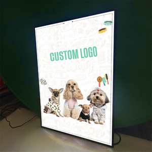 Custom Design Acrylic LED Slim Panel <b>Light</b> Box with Aluminum Frame Hanging Installation Ultra Slim Movie Poster Display - Product Image 1