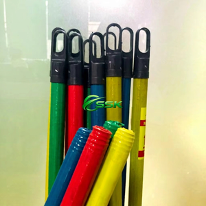Factory Wholesale Price SSK GLOBAL Eco-Friendly PVC Coated Wooden Handle Contemporary <b>Mop</b> Broomstick Hard Bristle Outdoor Use - Product Image 3