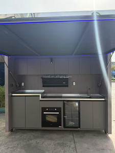 Cucina BBQ Modulare da Esterno in Acciaio Inox 304, Assemblabile Liberamente con Lavello e Frigorifero - Product Image 2