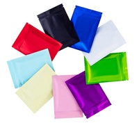 Sachet plat en aluminium à faible MOQ pour pochette barrière, scellé sur 3 côtés, résistant à l'humidité, pour sachet de thé ou petit échantillon