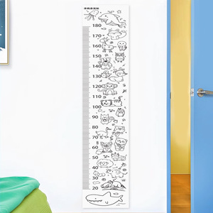 สติ๊กเกอร์ติดผนังวัดส่วนสูงเด็กแบบกำหนดเอง เป็นมิตรกับสิ่งแวดล้อม ลอกออกได้ ปลอดภัย วัดส่วนสูงได้อย่างแม่นยำ มีตัวอย่างฟรี - Product Image 1