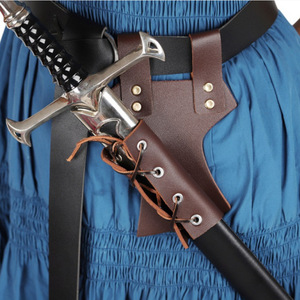 ซองดาบหนัง PU สไตล์วินเทจ ยุคกลาง ปรับขนาดได้ ใช้กับเข็มขัด สำหรับคอสเพลย์ LARP ทนทาน น้ำหนักเบา - Product Image 3