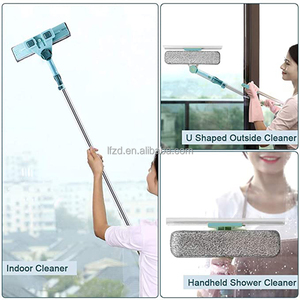 Herramientas de limpieza de ventanas de vidrio de microfibra telescópica profesional tipo U - Product Image 6