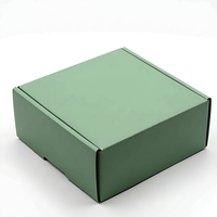 Boîte d'expédition en kraft vert durable ECO, emballage plat pour l'e-commerce, personnalisation du logo